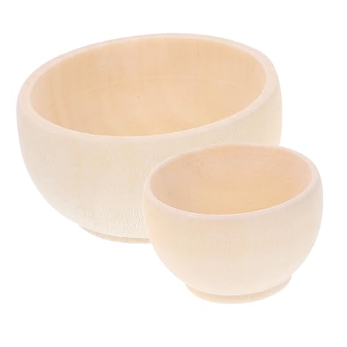 Sewroro 2 Stück Teiliges DIY Holzschalen Naturbelassen Blank zum Bemalen Glatte Oberfläche Leichte Holzschalen Kreative Bastelornamente für Heimdekoration und Geschenkideen Sewroro 2 Stück Teiliges DIY Holzschalen Naturbelassen Blank zum Bemalen Glatte Oberfläche Leichte Holzschalen Kreative Bastelornamente für Heimdekoration und Geschenkideen von Sewroro
