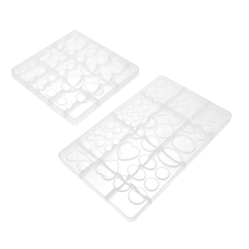 Sewroro 2 Stück Teiliges DIY Schmuck Cabochon Silikonform Vielseitige Resin Epoxidharz Gießform für Ohrringe und Anhänger Kleine und Große für Kreative Schmuckherstellung Sewroro 2 Stück Teiliges DIY Schmuck Cabochon Silikonform Vielseitige Resin Epoxidharz Gießform für Ohrringe und Anhänger Kleine und Große für Kreative Schmuckherstellung von Sewroro