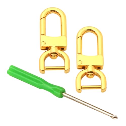 Sewroro 2 Stück Teiliges Metall-haken Schraubverschluss Drehbarer Karabinerhaken für Taschenriemen Kompatibel Langlebig und Sicher für DIY Handtaschen Hundeleinen-reparatur Sewroro 2 Stück Teiliges Metall-haken Schraubverschluss Drehbarer Karabinerhaken für Taschenriemen Kompatibel Langlebig und Sicher für DIY Handtaschen Hundeleinen-reparatur von Sewroro