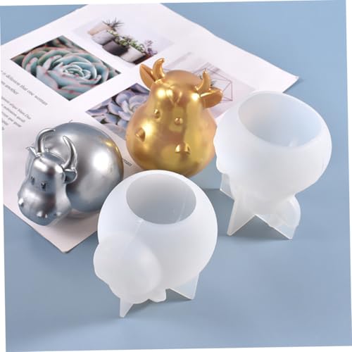 Sewroro 2 Stück Teiliges Ox maskottchen Silikonform Rind Tierform DIY Epoxidharz Basteln Kerzen Schmuckdeko Kreativ für Handwerk und Kerzenherstellung Sewroro 2 Stück Teiliges Ox maskottchen Silikonform Rind Tierform DIY Epoxidharz Basteln Kerzen Schmuckdeko Kreativ für Handwerk und Kerzenherstellung von Sewroro
