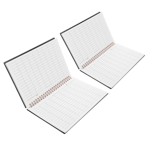 Sewroro 2 Stück Vertikale und Horizontale Gitterstruktur für Effiziente Buchführung Wasserdichte Hülle Schreibpapier für Geschäfts und Persönliche Nutzung von Sewroro