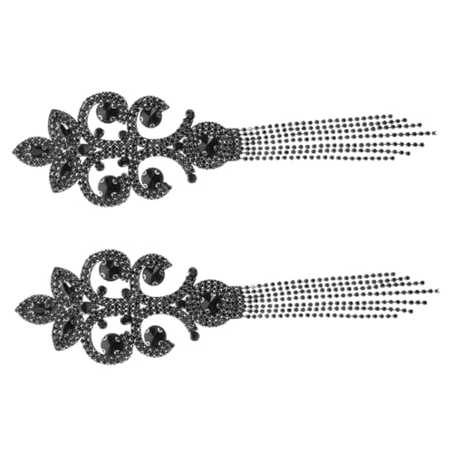 Sewroro 2 Stück Vintage Bead Schulterdekoration mit Fransen für Blazer und Partykostüme Stilvolle Accessoires für Besondere Anlässe Sewroro 2 Stück Vintage Bead Schulterdekoration mit Fransen für Blazer und Partykostüme Stilvolle Accessoires für Besondere Anlässe von Sewroro