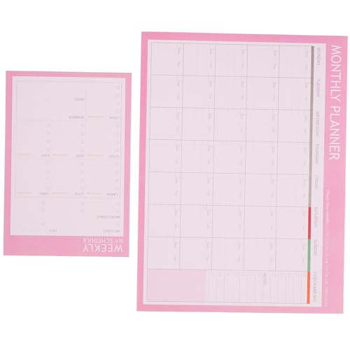 Sewroro 2 Stück Wochenplaner Teilig Candy Kompakter Wochen und Monatsplaner Leichter Desktop Notizblock für Zeitmanagement für Büro Studium und Persönliche Organisation Sewroro 2 Stück Wochenplaner Teilig Candy Kompakter Wochen und Monatsplaner Leichter Desktop Notizblock für Zeitmanagement für Büro Studium und Persönliche Organisation von Sewroro