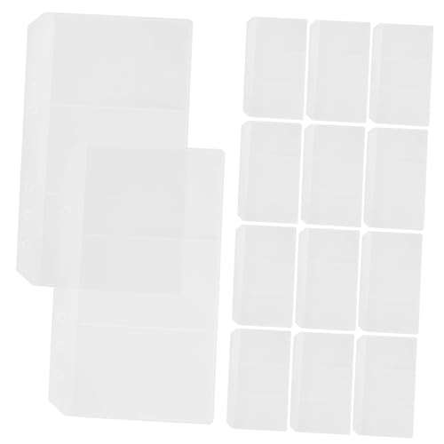 Sewroro 20 Blatt Dokumententaschen Transparente Kunststoff Bindertaschen für Ordner für Notizen Budgetplanung und Dokumentenorganisation von Sewroro
