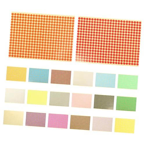 Sewroro 20 Blatt Klebepunkte Selbstklebend Kleine Farbige Markierungsetiketten für Schule Büro und Basteln zum Beschriften Organisieren und Farbcodieren Farbige Punktaufkleber Sewroro 20 Blatt Klebepunkte Selbstklebend Kleine Farbige Markierungsetiketten für Schule Büro und Basteln zum Beschriften Organisieren und Farbcodieren Farbige Punktaufkleber von Sewroro