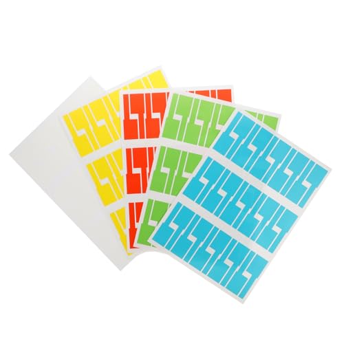 Sewroro 20 Blatt Selbstklebende Reißfeste Netzwerkkabel etiketten in Farben Praktische Kabelmarker für Büro Zuhause und Serverraum Einfaches Kabelmanagement und Beschriftung Sewroro 20 Blatt Selbstklebende Reißfeste Netzwerkkabel etiketten in Farben Praktische Kabelmarker für Büro Zuhause und Serverraum Einfaches Kabelmanagement und Beschriftung von Sewroro