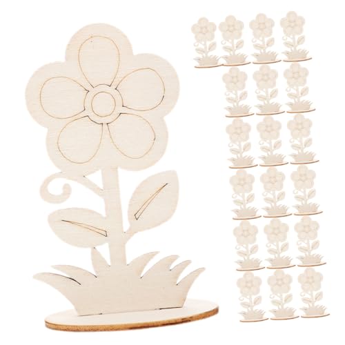 Sewroro 20 Stck Teiliges DIY Holzblumen Unbemalt Stabile Blüten aus Holz Glatte Oberfläche Kreative Bastelornamente für Handwerk und Raumdekoration Sewroro 20 Stck Teiliges DIY Holzblumen Unbemalt Stabile Blüten aus Holz Glatte Oberfläche Kreative Bastelornamente für Handwerk und Raumdekoration von Sewroro