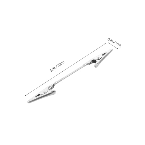 Sewroro 20 Stück Doppel Notizhalter Fotohalter Bildhalter Hobby Clips Doppelseitige Krokodilklemmen Bildclips Für Fotos Visitenkarten Notizclip Krokodilklemmen Silber Eisen von Sewroro