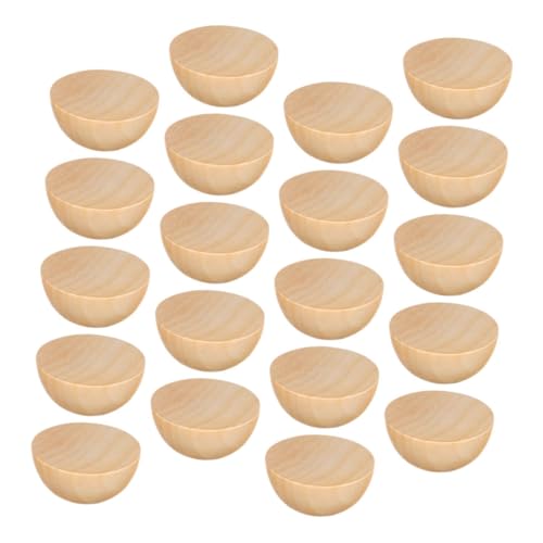 Sewroro 20 Stück Halbe Holzkugeln Naturbelassen für DIY Bastelprojekte Holzperlen zum Bemalen Staining Schmuckherstellung und Wohnkultur Kreative Handarbeit Sewroro 20 Stück Halbe Holzkugeln Naturbelassen für DIY Bastelprojekte Holzperlen zum Bemalen Staining Schmuckherstellung und Wohnkultur Kreative Handarbeit von Sewroro