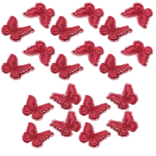 Sewroro 20 Stück Handgemachte Stickerei Patches für Diy Bastelarbeiten Hochzeits und Haaraccessoires für Kleidung und Dekoration von Sewroro