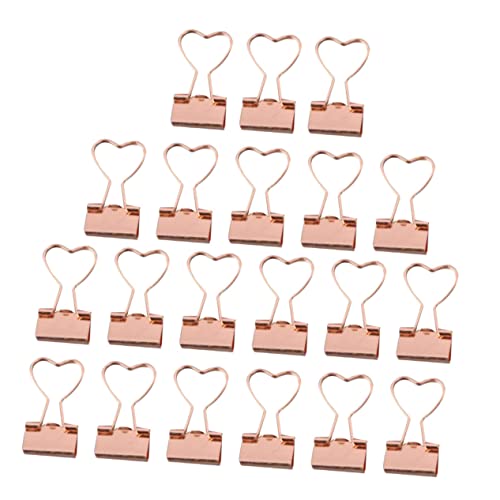 Sewroro 20 Stück Kleine Clip Draht Hochleistungsklammern Herz Binder Clips Goldene Aktenhalter Clip Verschlussklammern Büroklammer Papierklammer Papierordner Büro Aktenklammern Sewroro 20 Stück Kleine Clip Draht Hochleistungsklammern Herz Binder Clips Goldene Aktenhalter Clip Verschlussklammern Büroklammer Papierklammer Papierordner Büro Aktenklammern von Sewroro