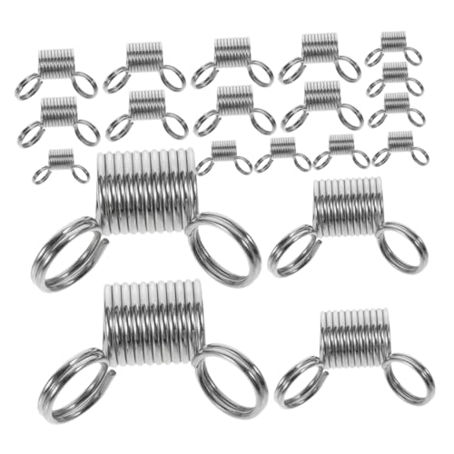 Sewroro 20 Stück Metallfedern für Schmuckherstellung Verhindert Perlenverlust Beim Diy von Armbändern und Ohrringen Zubehör für Schmuckprojekte von Sewroro
