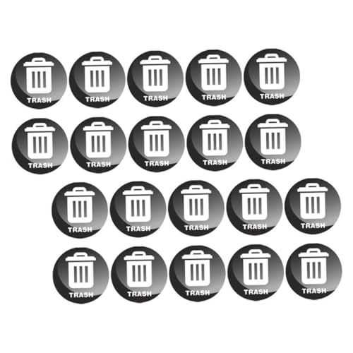 Sewroro 20 Stück Mülleimer Aufkleber Recycling Etiketten für Mülltonnen Abziehbare Rückstandsfrei Entfernbare Müllbehälter Sticker für Zuhause Büro Schule und Gemeinschaftsbereiche von Sewroro
