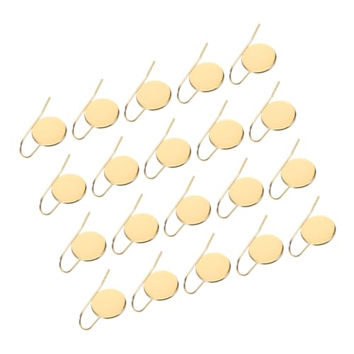 Sewroro 20 Stück Ohrhaken mit Schalen für Diy Schmuckherstellung Goldfarben Innendurchmesser Vielseitig für Designs von Sewroro