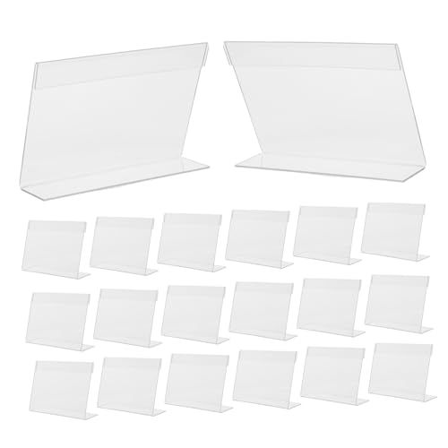 Sewroro 20 Stück Teiliges Acryl Form Preisschildhalter Transparenter Stabiler Aufsteller mit Label Slot Bruchsicherer Merchandising Displayständer für Supermarkt Büro Kühlschrank Sewroro 20 Stück Teiliges Acryl Form Preisschildhalter Transparenter Stabiler Aufsteller mit Label Slot Bruchsicherer Merchandising Displayständer für Supermarkt Büro Kühlschrank von Sewroro
