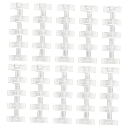 Sewroro 20 Stück Teiliges Buchbinderinge Transparente Segmentierte Binder Ringe aus Kunststoff Vielseitig für Loseblatt scrapbook Handliches DIY Zubehör Praktische Schreibwaren von Sewroro
