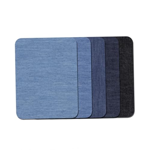 Sewroro 20 Stück Teiliges Bügelflicken aus Strapazierfähigem Große Rechteckige Jeans patches in Dunkelblau zum Aufbügeln für DIY Kleidung Taschen Hüte und Reparaturen von Sewroro