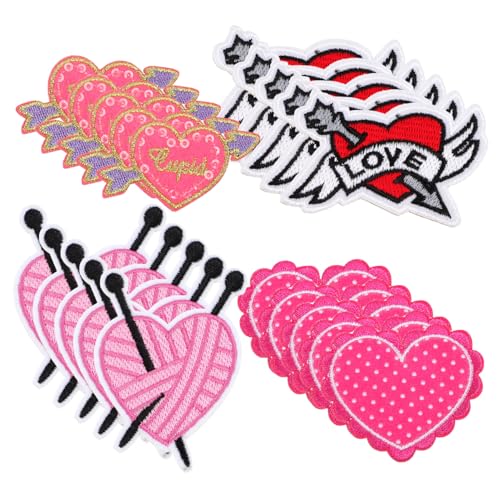 Sewroro 20 Stück Teiliges Herz Bügelflicken Bestickte Patches für Kleidung Aufnäher Applikationen zum Aufbügeln für DIY Dekoration und Reparatur von Jacken Rucksäcken Schuhen Sewroro 20 Stück Teiliges Herz Bügelflicken Bestickte Patches für Kleidung Aufnäher Applikationen zum Aufbügeln für DIY Dekoration und Reparatur von Jacken Rucksäcken Schuhen von Sewroro