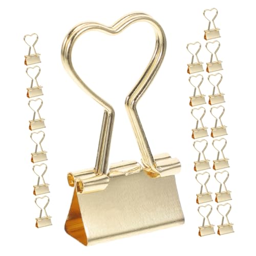 Sewroro 20 Stück Teiliges Kleine Metall Binder Clips für Büro und Zuhause Dekorative Büroklammern Vielseitig Einsetzbar für Dokumente und Notizen Stabil und Leicht zu Transportieren Sewroro 20 Stück Teiliges Kleine Metall Binder Clips für Büro und Zuhause Dekorative Büroklammern Vielseitig Einsetzbar für Dokumente und Notizen Stabil und Leicht zu Transportieren von Sewroro