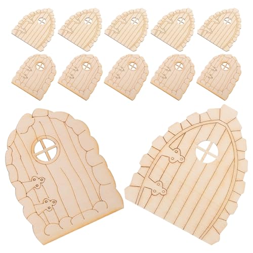 Sewroro 20 Stück Teiliges Mini holztür Unvollendete Kleine Feentüren Langlebige Garten dekoration Handwerkliche Miniatur holztür Geeignet für DIY Feenhaus und Baumstammgestaltung Sewroro 20 Stück Teiliges Mini holztür Unvollendete Kleine Feentüren Langlebige Garten dekoration Handwerkliche Miniatur holztür Geeignet für DIY Feenhaus und Baumstammgestaltung von Sewroro