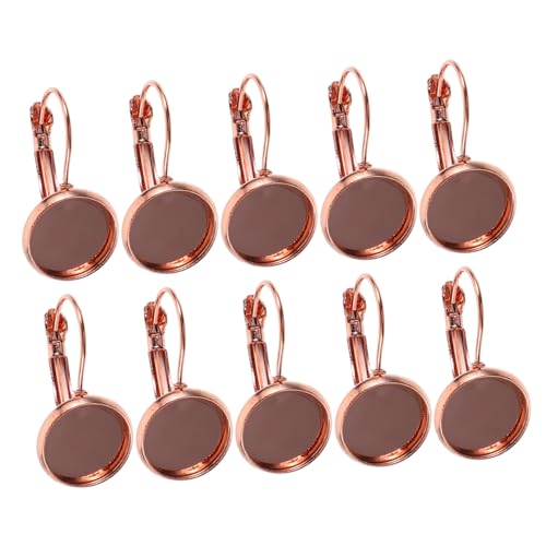 Sewroro 20 Stück Teiliges Ohrring tablett Roségold DIY Schmuckzubehör Ohrhaken Rohlinge für Kreative Schmuckherstellung und Personalisierte Anhänger Basteln von Sewroro