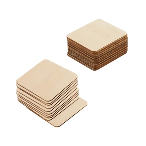 Sewroro 20 Stück Teiliges Quadratische Holzscheiben Glatte Oberfläche Leichte DIY Bastelzubehör Holzstücke für Heimdekoration Wand Fenster Tischverzierung Sewroro 20 Stück Teiliges Quadratische Holzscheiben Glatte Oberfläche Leichte DIY Bastelzubehör Holzstücke für Heimdekoration Wand Fenster Tischverzierung von Sewroro