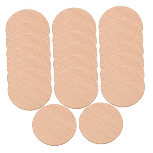 Sewroro 20 Stück Teiliges Runde Buchenholzscheiben Naturbelassen für DIY Holzarbeiten Basteln Dekoration Hochzeit Holzplättchen mit Feiner Maserung und Detaillierter Verarbeitung Sewroro 20 Stück Teiliges Runde Buchenholzscheiben Naturbelassen für DIY Holzarbeiten Basteln Dekoration Hochzeit Holzplättchen mit Feiner Maserung und Detaillierter Verarbeitung von Sewroro