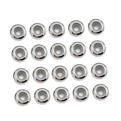 Sewroro 20 Stück Teiliges Spacer Perlen Stopper Ringe für Lederband Armband Halskette DIY Schmuckherstellung Langlebig Hautfreundlich Vintage von Sewroro