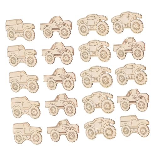 Sewroro 20 Stück Teiliges Unvollendete Holzmonster trucks zum Bemalen DIY Holzfahrzeug ausschnitte für Kreative Bastelsets für Handwerkliche Gestaltung und Hängende Dekoration im Sewroro 20 Stück Teiliges Unvollendete Holzmonster trucks zum Bemalen DIY Holzfahrzeug ausschnitte für Kreative Bastelsets für Handwerkliche Gestaltung und Hängende Dekoration im von Sewroro