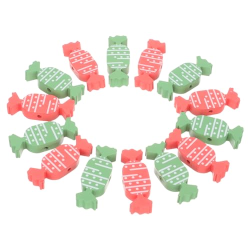 Sewroro 20 Stück Teiliges Weihnachts-diy Candy-förmigen Holzperlen in Rot und Grün Holzperlen für Schmuckherstellung Armband-bastelzubehör für Weihnachtsdeko und Kreative Diy-projekte Sewroro 20 Stück Teiliges Weihnachts-diy Candy-förmigen Holzperlen in Rot und Grün Holzperlen für Schmuckherstellung Armband-bastelzubehör für Weihnachtsdeko und Kreative Diy-projekte von Sewroro