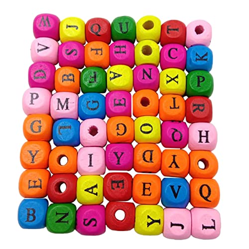 Sewroro 200 Stück Buchstabenperlen aus Holz Bausätze Bausatz Perlen für Schmuck personalised personifizierte bunte Buchstabenperlen Würfelperlen hölzern Colorful Sewroro 200 Stück Buchstabenperlen aus Holz Bausätze Bausatz Perlen für Schmuck personalised personifizierte bunte Buchstabenperlen Würfelperlen hölzern Colorful von Sewroro