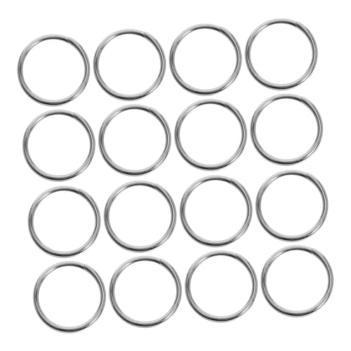 Sewroro 200 Stück Edelstahl Schlüsselringe Doppel-Schleifen für DIY Schmuckherstellung Vielseitige Mini Schlüsselanhänger Ringe Leicht Robust und Sicher für Schlüssel und Bastelzubehör von Sewroro