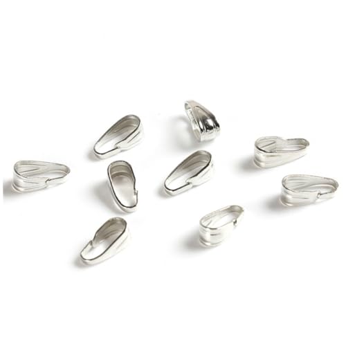 Sewroro 200 Stück Gestreifte Melonen verschlüsse Silber Metall Schmuckverbinder für DIY Halsketten Armband Zubehör Langlebig und Elegant von Sewroro