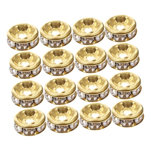 Sewroro 200 Stück Glänzende Strass Zwischenperlen für Armbänder und Ohrringe Große Lochgestaltung für Einfaches Auffädeln Sewroro 200 Stück Glänzende Strass Zwischenperlen für Armbänder und Ohrringe Große Lochgestaltung für Einfaches Auffädeln von Sewroro
