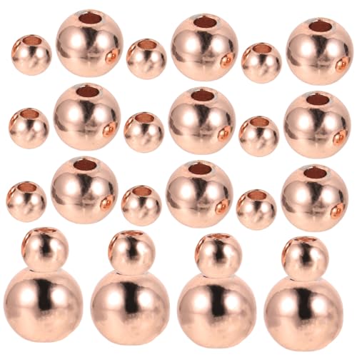 Sewroro 200 Stück Kupfer Spacer Perlen Rostfrei Langlebig für DIY Armbänder Halsketten Schmuckherstellung Vielseitig Kombinierbar zum Auffädeln und Basteln Sewroro 200 Stück Kupfer Spacer Perlen Rostfrei Langlebig für DIY Armbänder Halsketten Schmuckherstellung Vielseitig Kombinierbar zum Auffädeln und Basteln von Sewroro