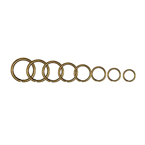 Sewroro 200 Stück Offene Sprungringe Schlüsselringe für Schmuck DIY Metallring für Schlüsselbund und Bastelprojekte von Sewroro