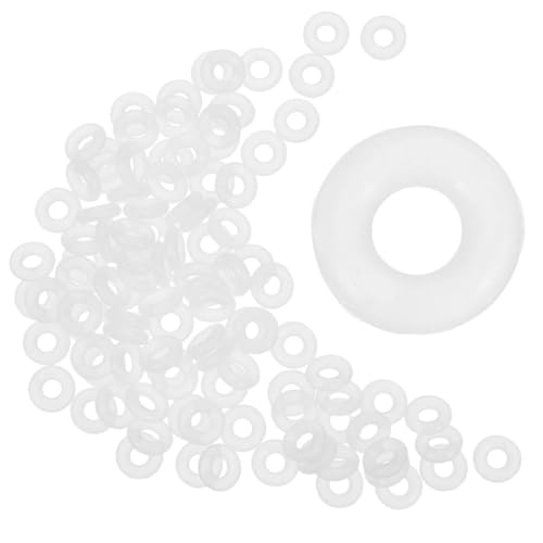 Sewroro 200 Stück Rutsch Abstandshalter für Schmuckherstellung Silikonperlen für Armbänder und Diy Bastelprojekte Weiß von Sewroro