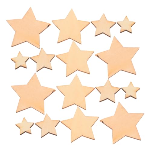 Sewroro 200Stücke Holz Sterne Dekorationen für DIY Handwerk Natürliche Holzscheiben für Hochzeiten Partys und Bastelprojekte Mischung Sewroro 200Stücke Holz Sterne Dekorationen für DIY Handwerk Natürliche Holzscheiben für Hochzeiten Partys und Bastelprojekte Mischung von Sewroro