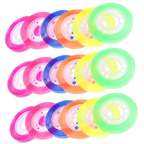 Sewroro 24 Rollen Bunte Transparente Klebebänder DIY Dekorationsbänder für Breit für Bastelprojekte Alben und Handbücher Sewroro 24 Rollen Bunte Transparente Klebebänder DIY Dekorationsbänder für Breit für Bastelprojekte Alben und Handbücher von Sewroro