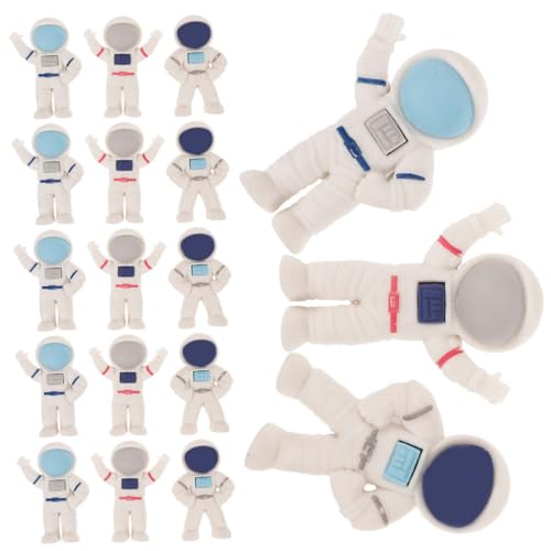 Sewroro 24 Stück Astronauten-Korrekturreibe Weltraumaufkleber für Figur Mini radiergummi lustige radiergummis Studenten studieren Radiergummis kleine Radiergummis von Sewroro