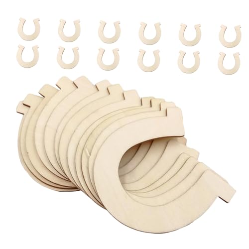 Sewroro 24 Stück DIY Holzscheiben Unbemalt Pferdehufe Form Natürliche Holz Ausschnitte für Bastelprojekte und Dekorationen Individuell Bemalbar und Gestaltbar Sewroro 24 Stück DIY Holzscheiben Unbemalt Pferdehufe Form Natürliche Holz Ausschnitte für Bastelprojekte und Dekorationen Individuell Bemalbar und Gestaltbar von Sewroro