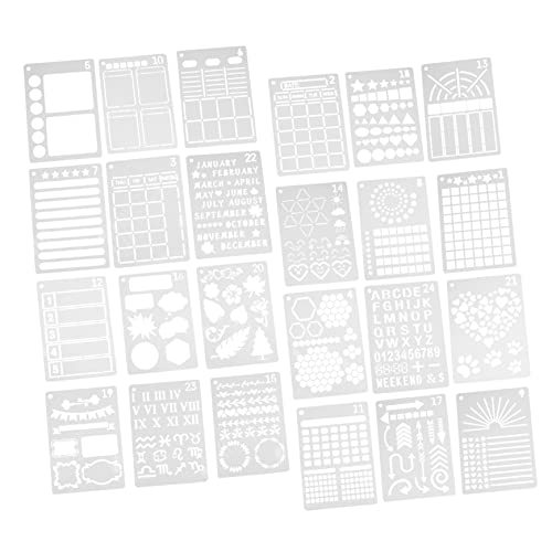 Sewroro 24 Stück Malschablonen Für Baumstamm Blanko Basteln Mini Klebeband Aufkleber Schreiben Tagebuch Schablonen Punkte Scrapbooking Kits Kreideherstellung Fußmattenvorlagen Sewroro 24 Stück Malschablonen Für Baumstamm Blanko Basteln Mini Klebeband Aufkleber Schreiben Tagebuch Schablonen Punkte Scrapbooking Kits Kreideherstellung Fußmattenvorlagen von Sewroro