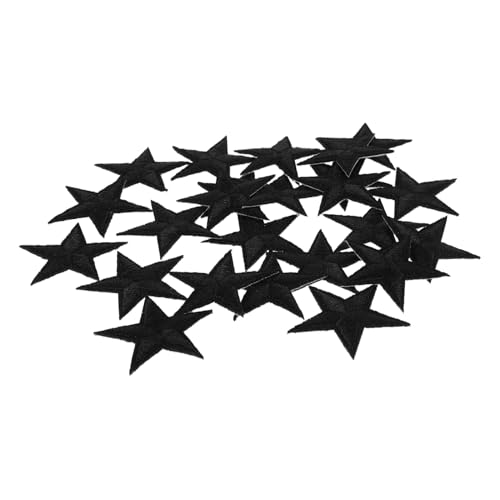 Sewroro 24 Stück Pentagramm-patch Sterne-stickerei Gestickte Aufnäher Für Bekleidungsstücke Bügeln Auf Rucksackflecken Nähwerksträger Sternapplikation Zum Aufbügeln Black Polyester Sewroro 24 Stück Pentagramm-patch Sterne-stickerei Gestickte Aufnäher Für Bekleidungsstücke Bügeln Auf Rucksackflecken Nähwerksträger Sternapplikation Zum Aufbügeln Black Polyester von Sewroro