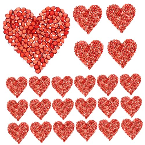 Sewroro 24 Stück Teiliges Herz Strass Bügelbilder Rote Glitzernde DIY Kleidungspatches Vielseitige Dekoration und Reparatur für Taschen Schuhe Hüte Geeignet für Zuhause und Näher Sewroro 24 Stück Teiliges Herz Strass Bügelbilder Rote Glitzernde DIY Kleidungspatches Vielseitige Dekoration und Reparatur für Taschen Schuhe Hüte Geeignet für Zuhause und Näher von Sewroro