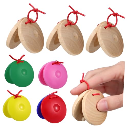Sewroro 24 Stück Teiliges Holz und Kunststoff Kastagnetten Bunte Percussion musikinstrumente für Kleinkinder Fördert Musikalische Früherziehung Hand Auge koordination und Hörfähigkeit für Sewroro 24 Stück Teiliges Holz und Kunststoff Kastagnetten Bunte Percussion musikinstrumente für Kleinkinder Fördert Musikalische Früherziehung Hand Auge koordination und Hörfähigkeit für von Sewroro