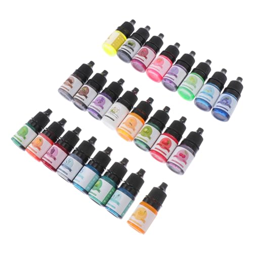 Sewroro 24 Stück Teiliges Öl Farbkonzentrat für Epoxidharz Farbpigmente DIY Resin Pigment Farbstoffe für Kreative Bastelprojekte von Sewroro