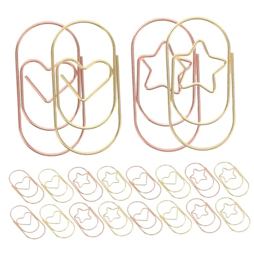 Sewroro 24 Stück kreative Büroklammer Büroklammern für Dokumente Büroklammern süß Büroklammern Lesezeichen Klammern für Papier Aktenklammern Papierklemme Clip-Datei Dokumentclips Metall Sewroro 24 Stück kreative Büroklammer Büroklammern für Dokumente Büroklammern süß Büroklammern Lesezeichen Klammern für Papier Aktenklammern Papierklemme Clip-Datei Dokumentclips Metall von Sewroro
