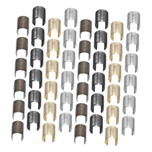 Sewroro 240 Stück Schnur Clips Verstellbare Metall Seil Klemmen mit Quasten Enden für Taschen Stifthalter und Schmuckherstellung und Antikgrün Sewroro 240 Stück Schnur Clips Verstellbare Metall Seil Klemmen mit Quasten Enden für Taschen Stifthalter und Schmuckherstellung und Antikgrün von Sewroro