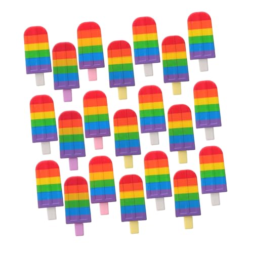 Sewroro 25 Stück Eiscreme Förmige Stifte Tragbare Süße Gelstifte für Schule Büro und Diy Projekte Kawaii Cartoon Marker für Kreatives Schreiben und Notizen von Sewroro