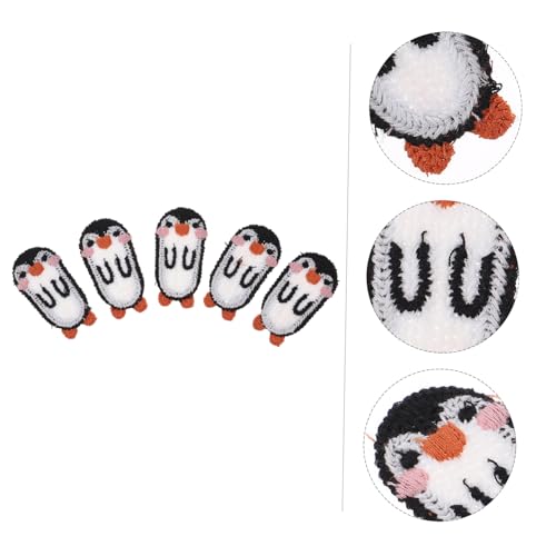 Sewroro 25 Stück Teiliges Cartoon Pinguin Stickerei Patches zum Aufnähen und Bügeln Langlebige DIY Stoffapplikationen für Kleidung Taschen Schuhe und Hüte zum Dekorieren und Reparieren von Sewroro